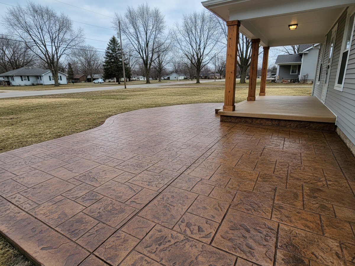 Sunken Concrete Leveling completed by Heritage Concrete Solutions in Plymouth, IN